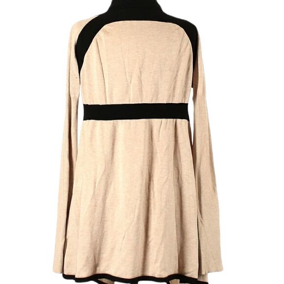 Cyrus Tan& Black Cardigan Sweater size Large - Picture 2 of 8